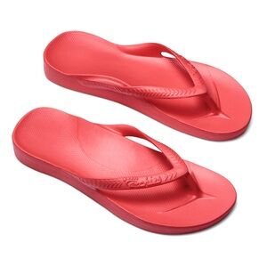 Archies Footwear Arch Support Flip Flops Coral women’s size‎ 9 New With Tags
